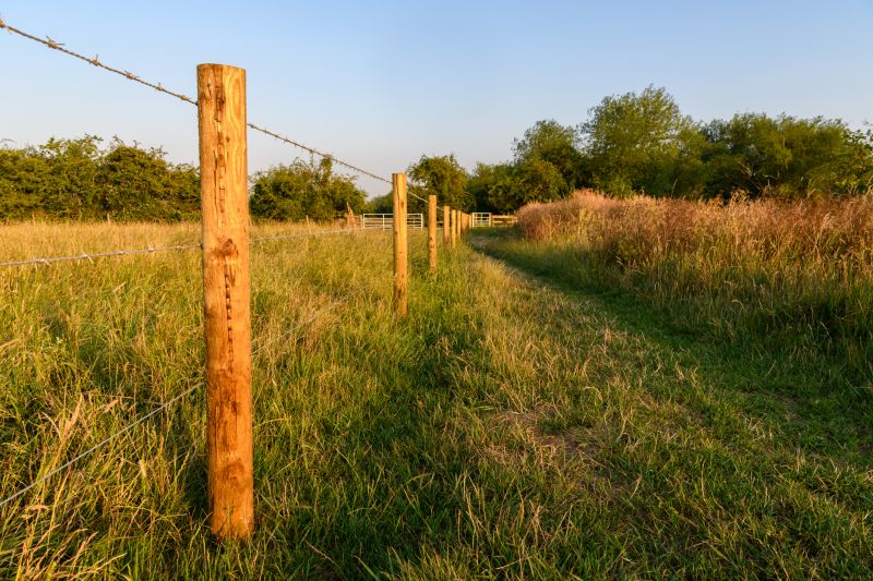 Barbed Wire Fence Installation detail